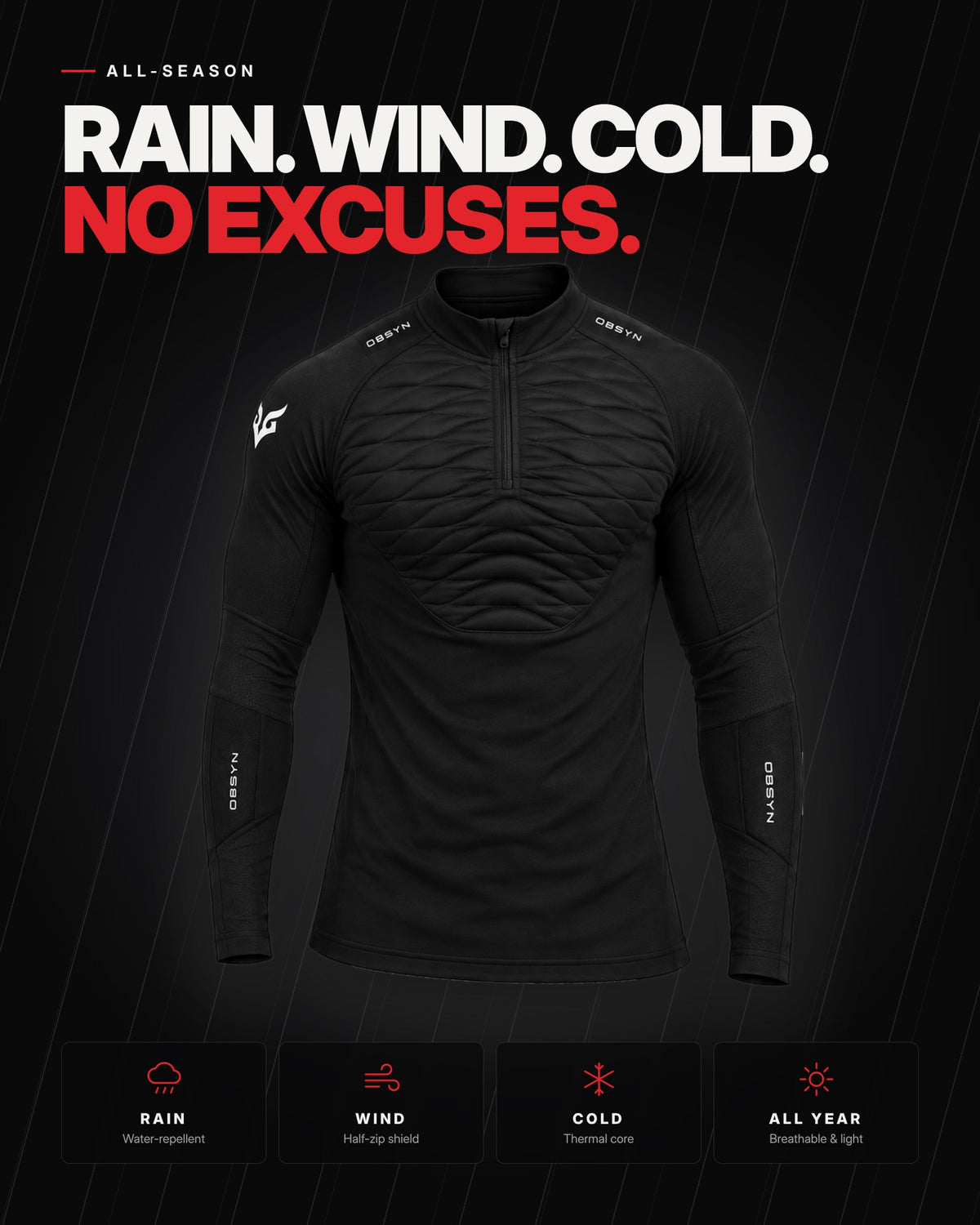 STORMCORE – built for rain, wind and cold, all seasons