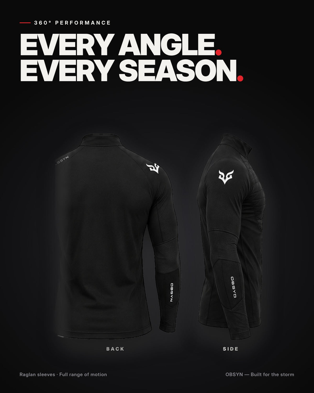 STORMCORE Thermal Half-Zip – back and side views