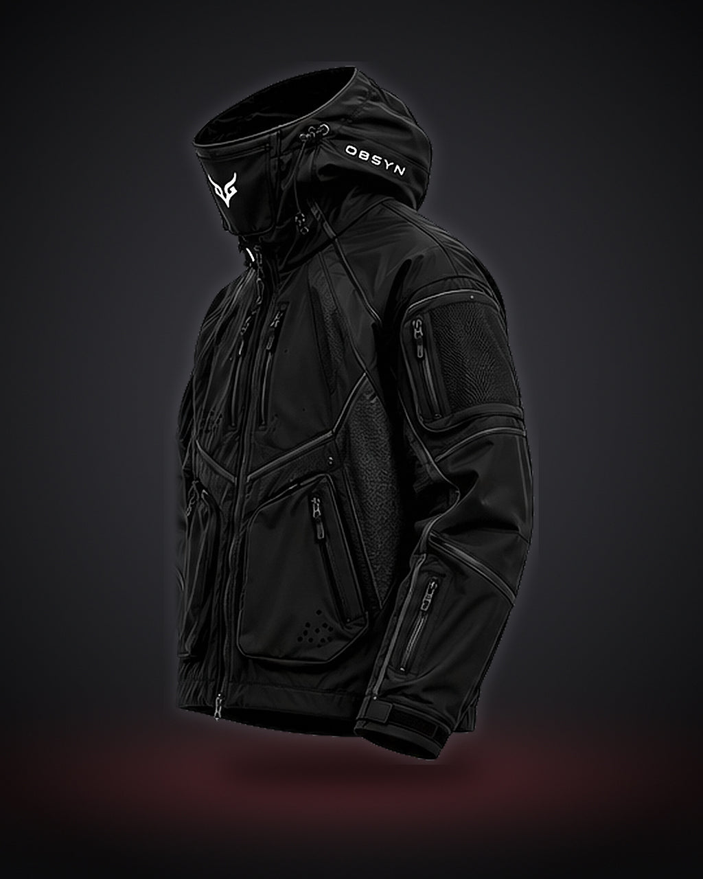 OBSYN STORMSHELL Tech Jacket – 3/4 left view