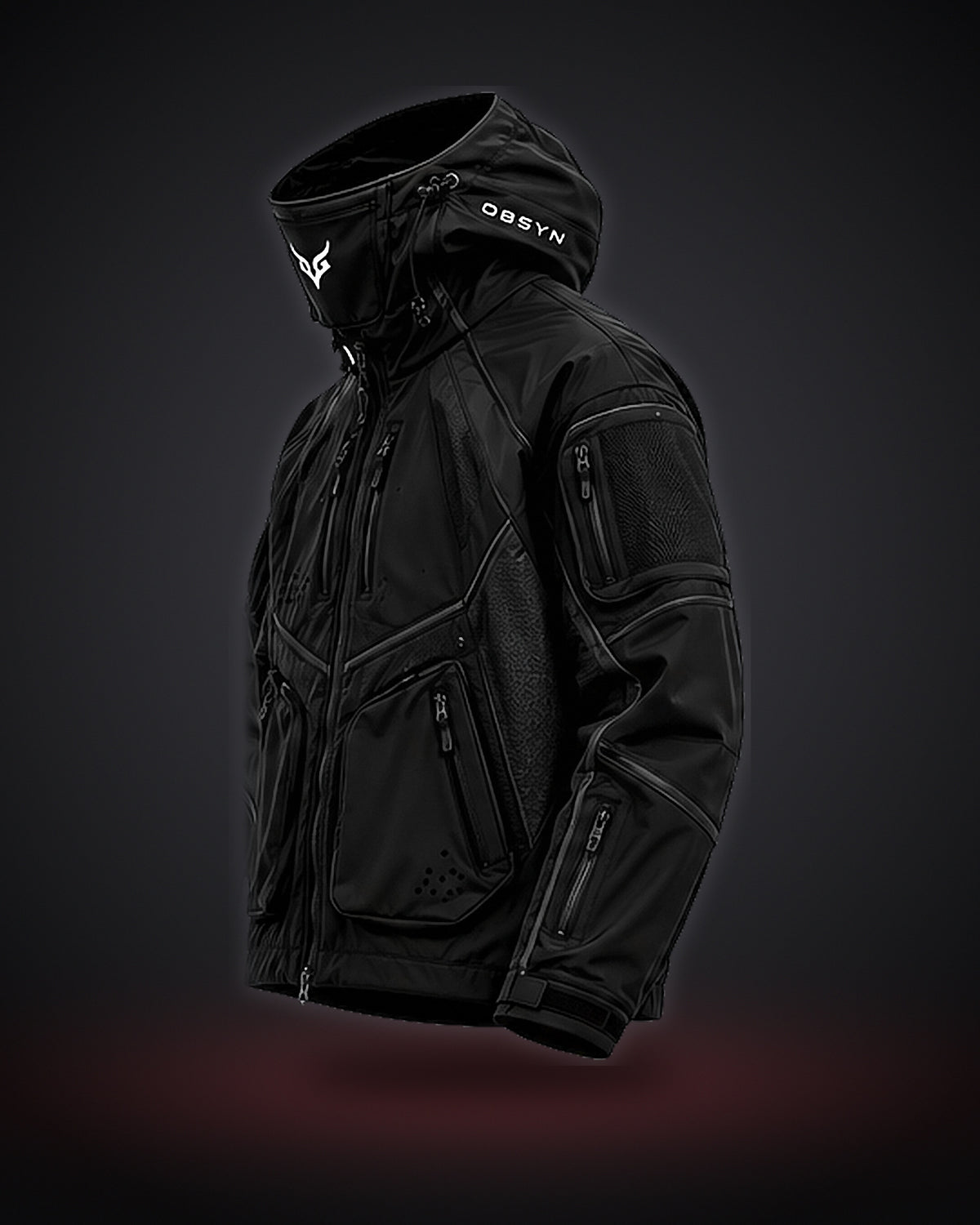 OBSYN STORMSHELL Tech Jacket – 3/4 left view